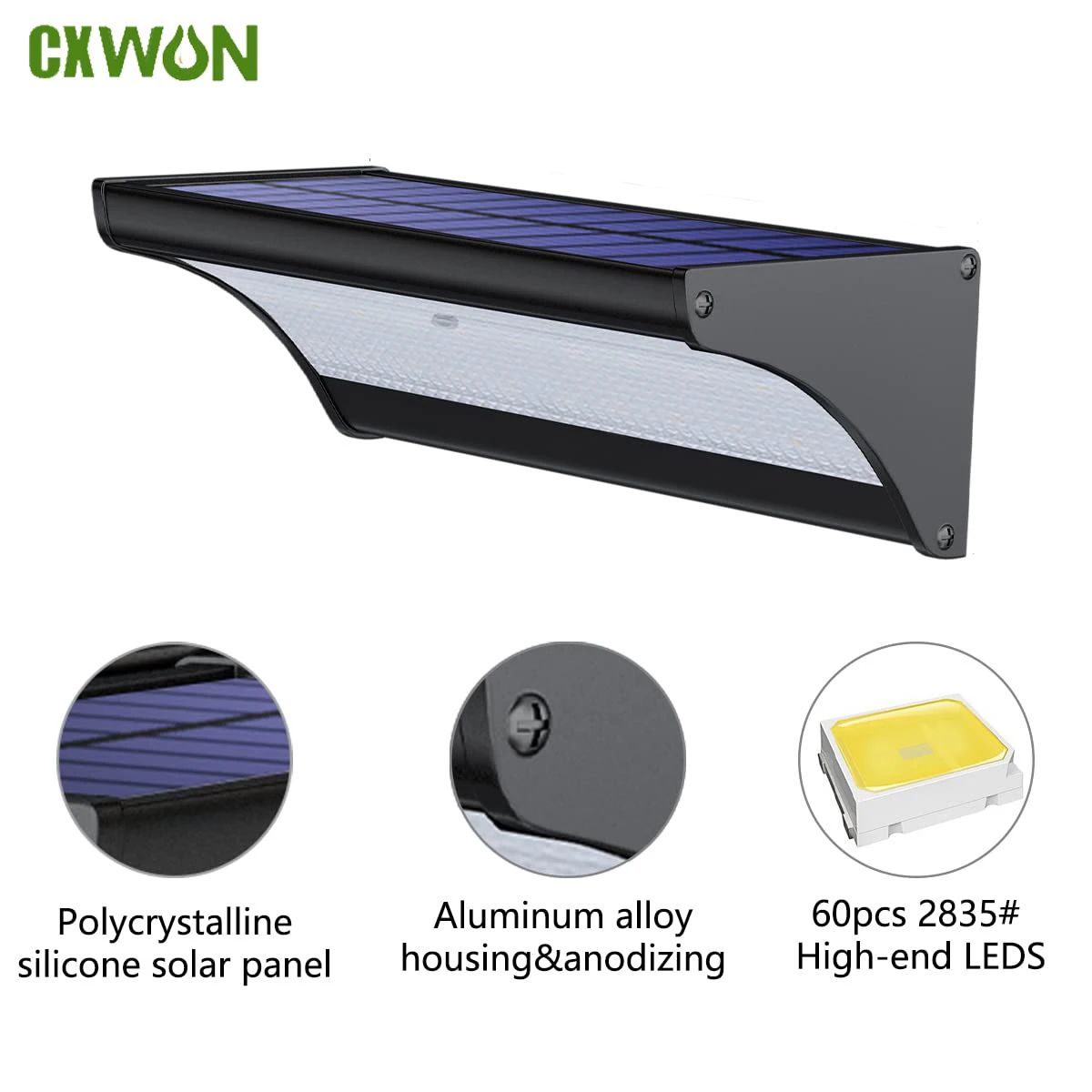 Outdoor Lighting Experts - 60/48Led Dış Mekan Güneş Duvar Lambası