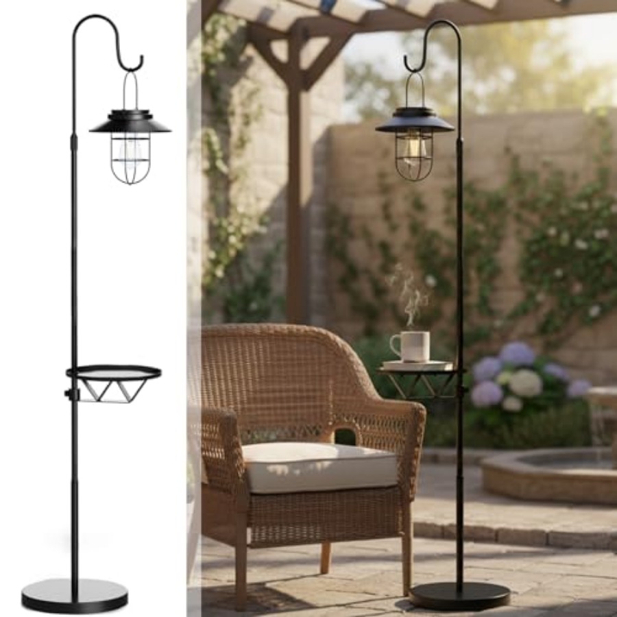 Outdoor Lighting Patio - Güneş Enerjili Ayaklı Lamba ve Masa,