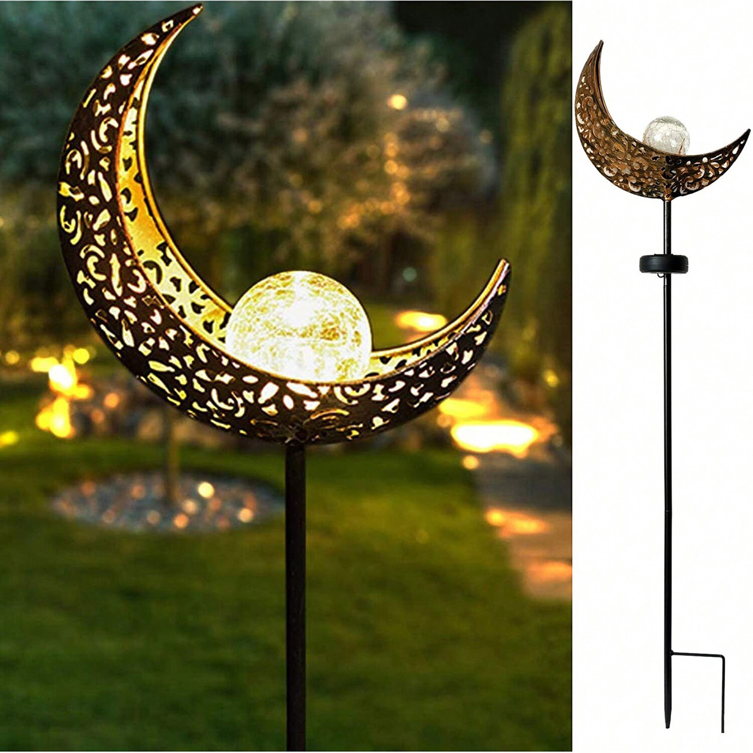 Outdoor Lighting Unique - Güneş Bahçe Işıkları Açık Dekor, Ay