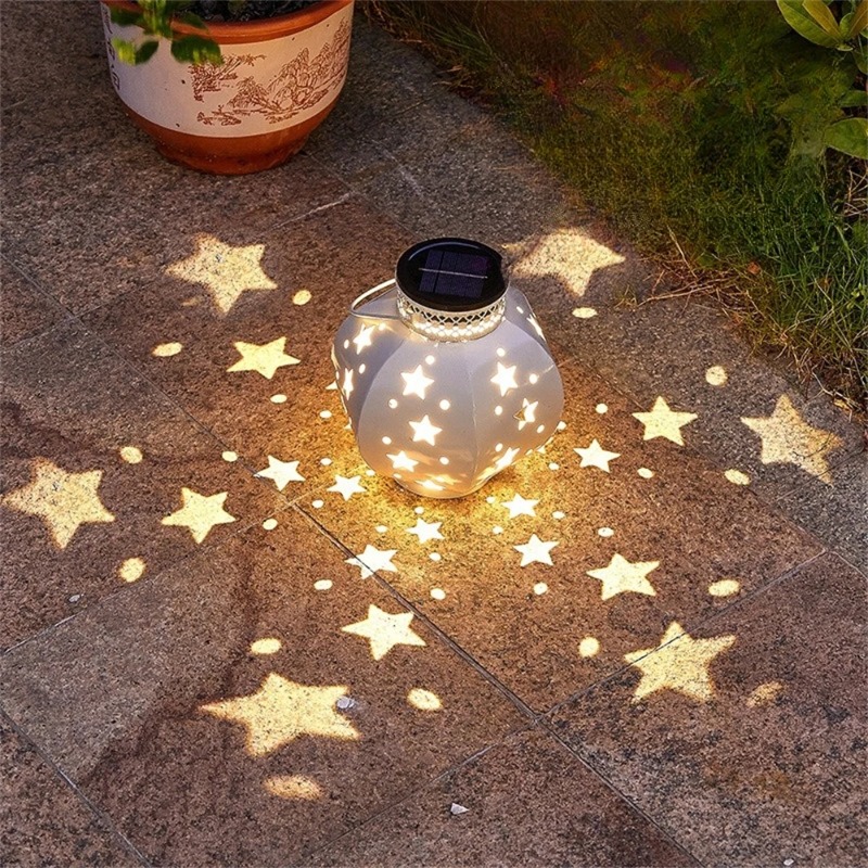 Outdoor Lighting Design - Bahçe Yıldız Projektör Lambası Asılı Güneş
