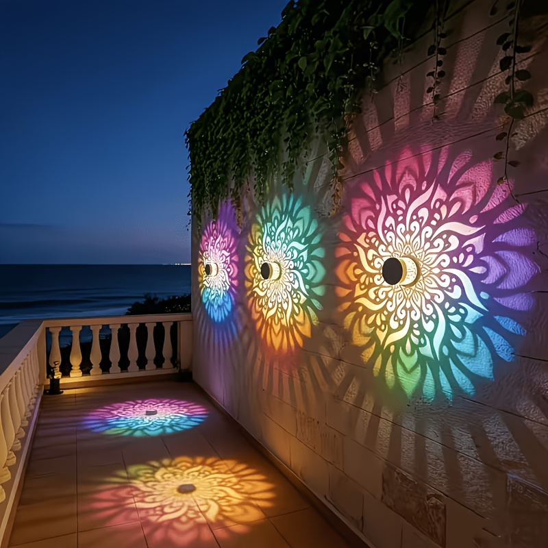 Outdoor Lighting Design - 1/2/4 Paket Güneş Enerjili Çit Lambaları,