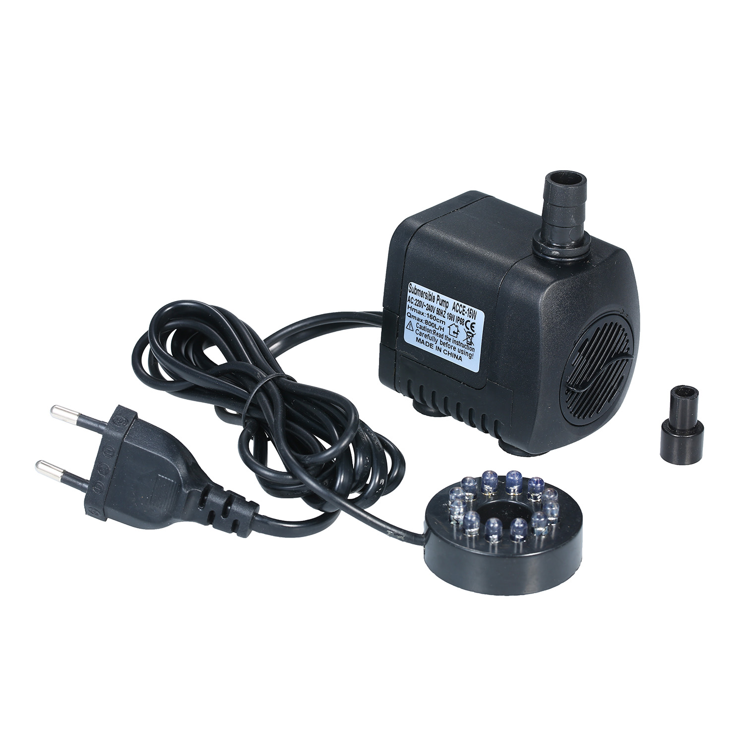 Pond Light Submersible - LED Işık Dalgıç Pompa 800L/H Ultra