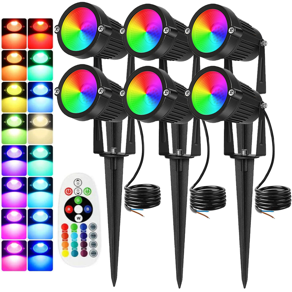 Outdoor Lighting Ip65 - RGBW Peyzaj Aydınlatma 10W Uzaktan Kumandalı