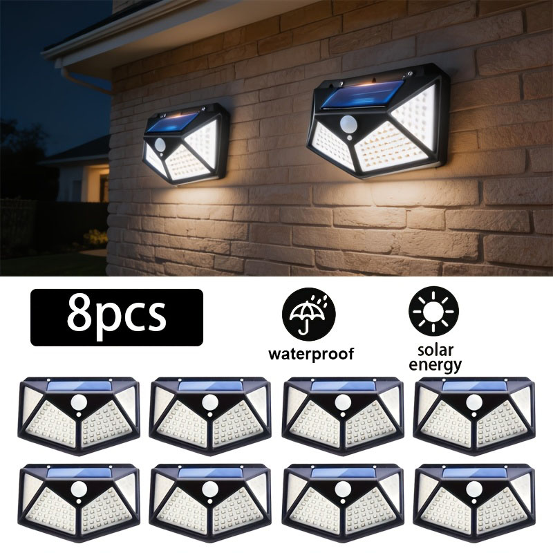 Outdoor Lighting Experts - 1~8 Adet 100LED Güneş Enerjili Lamba