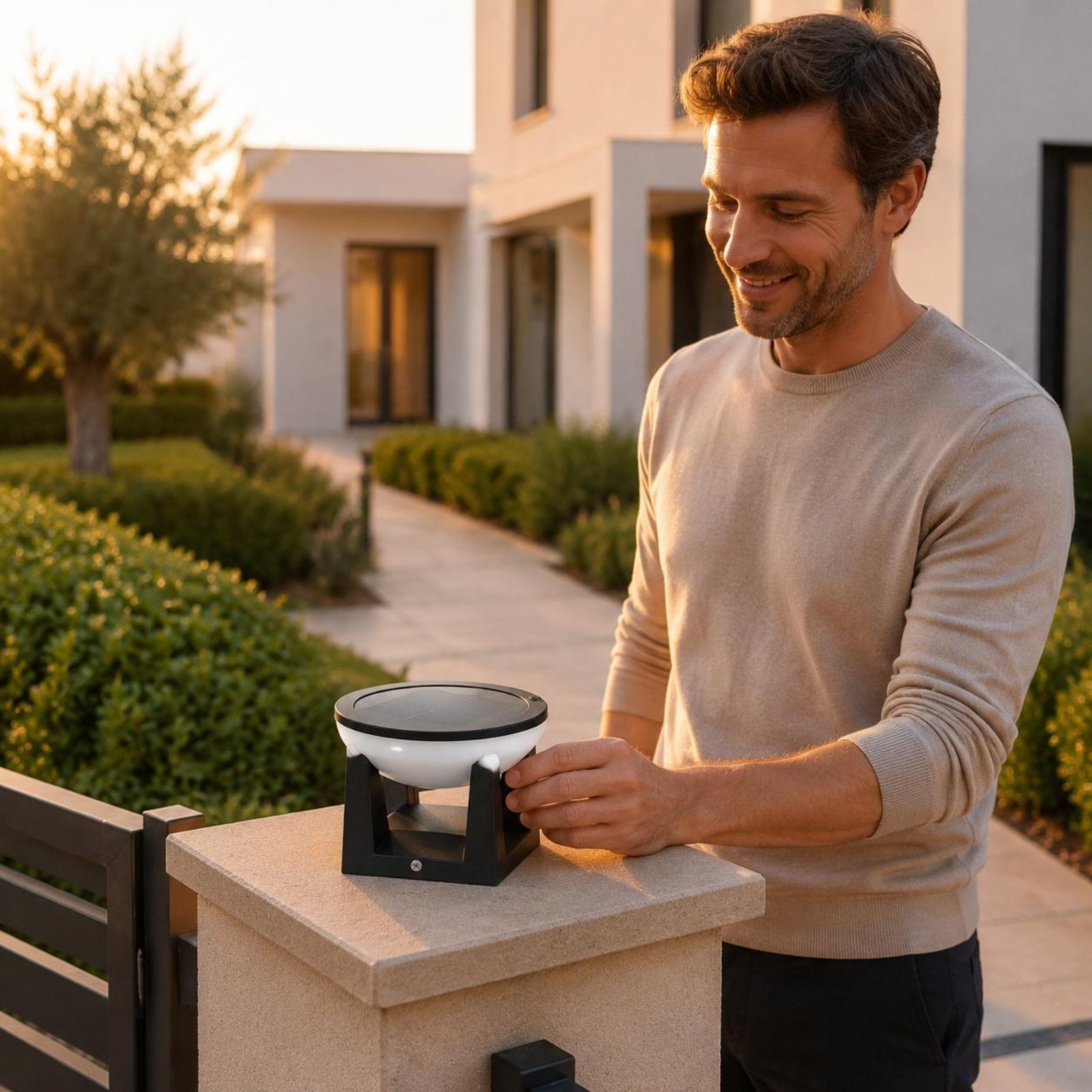 Outdoor Lighting Ip65 - Güneş Enerjili Direk Lambası Kolay Kurulumlu