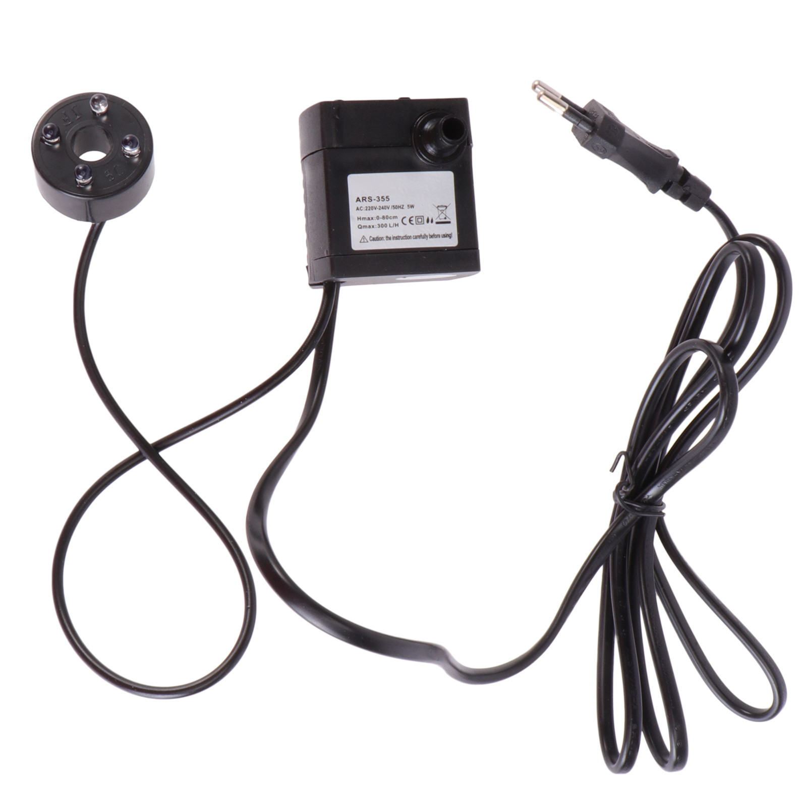 Pond Light Submersible - 5W Dalgıç Sirkülasyonlu Su Pompası Ayarlanabilir