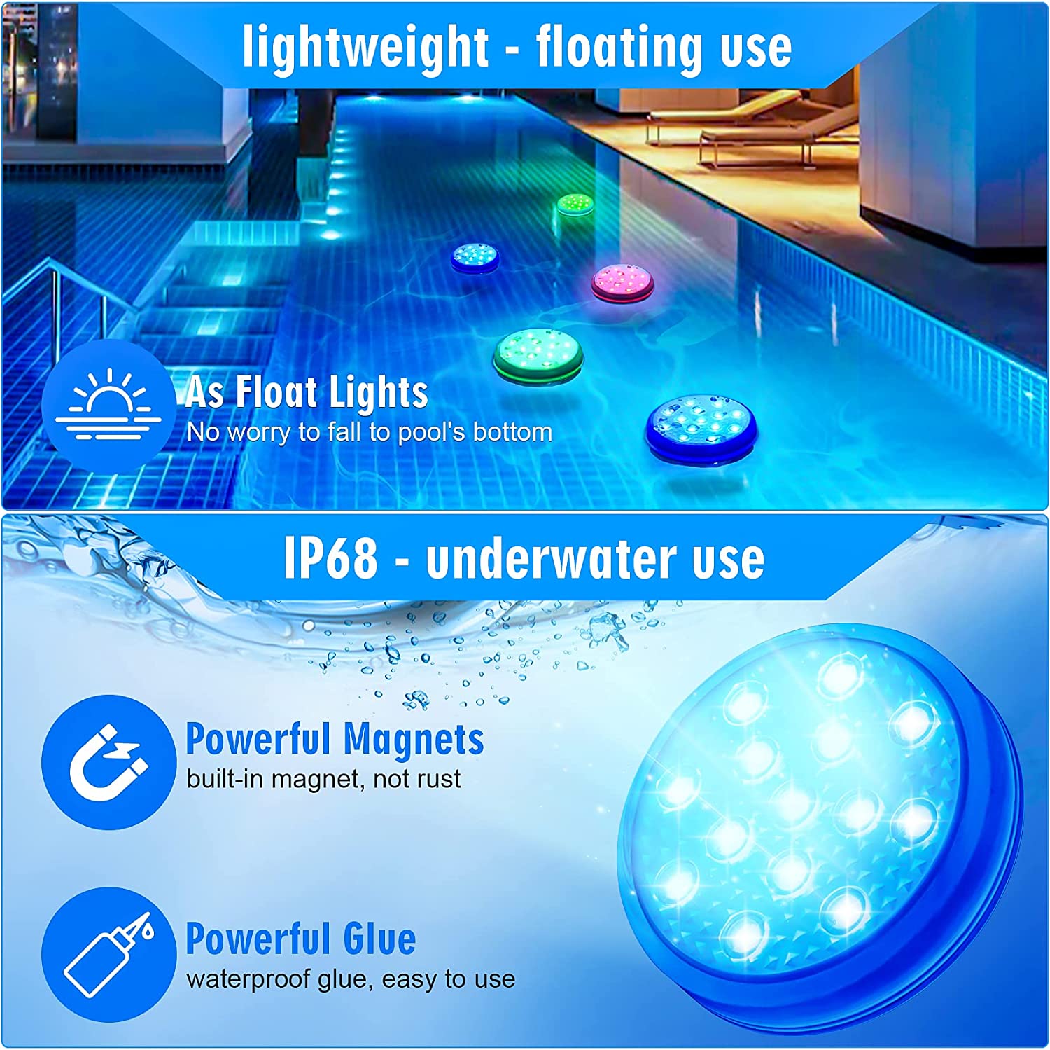 Uzaktan Kumandalı Şarj Edilebi - Pond Light Submersible incelemesi ve fiyatı