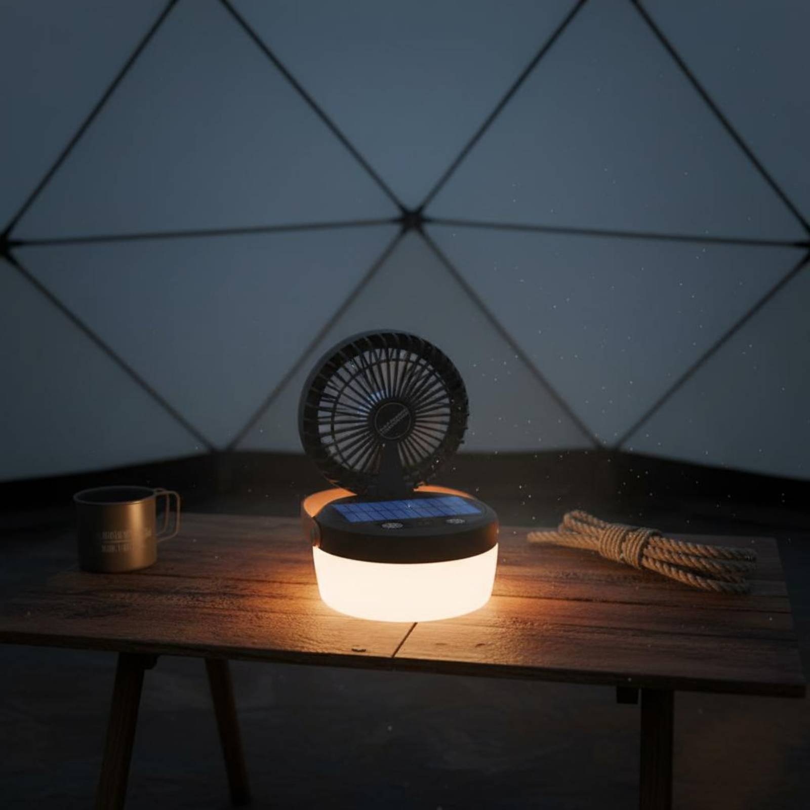Güneş Enerjili Kamp Fanı Fener - Outdoor Lighting Design incelemesi ve fiyatı