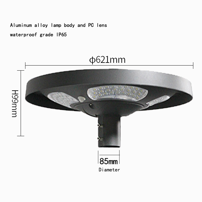 Su geçirmez IP65 UFO Solar LED - Outdoor Lighting Poles incelemesi ve fiyatı