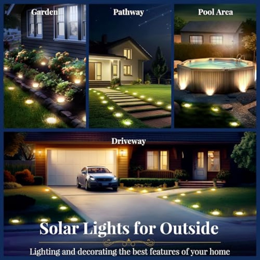 Güneş Enerjili Zemin Lambaları - Outdoor Lighting Patio incelemesi ve fiyatı